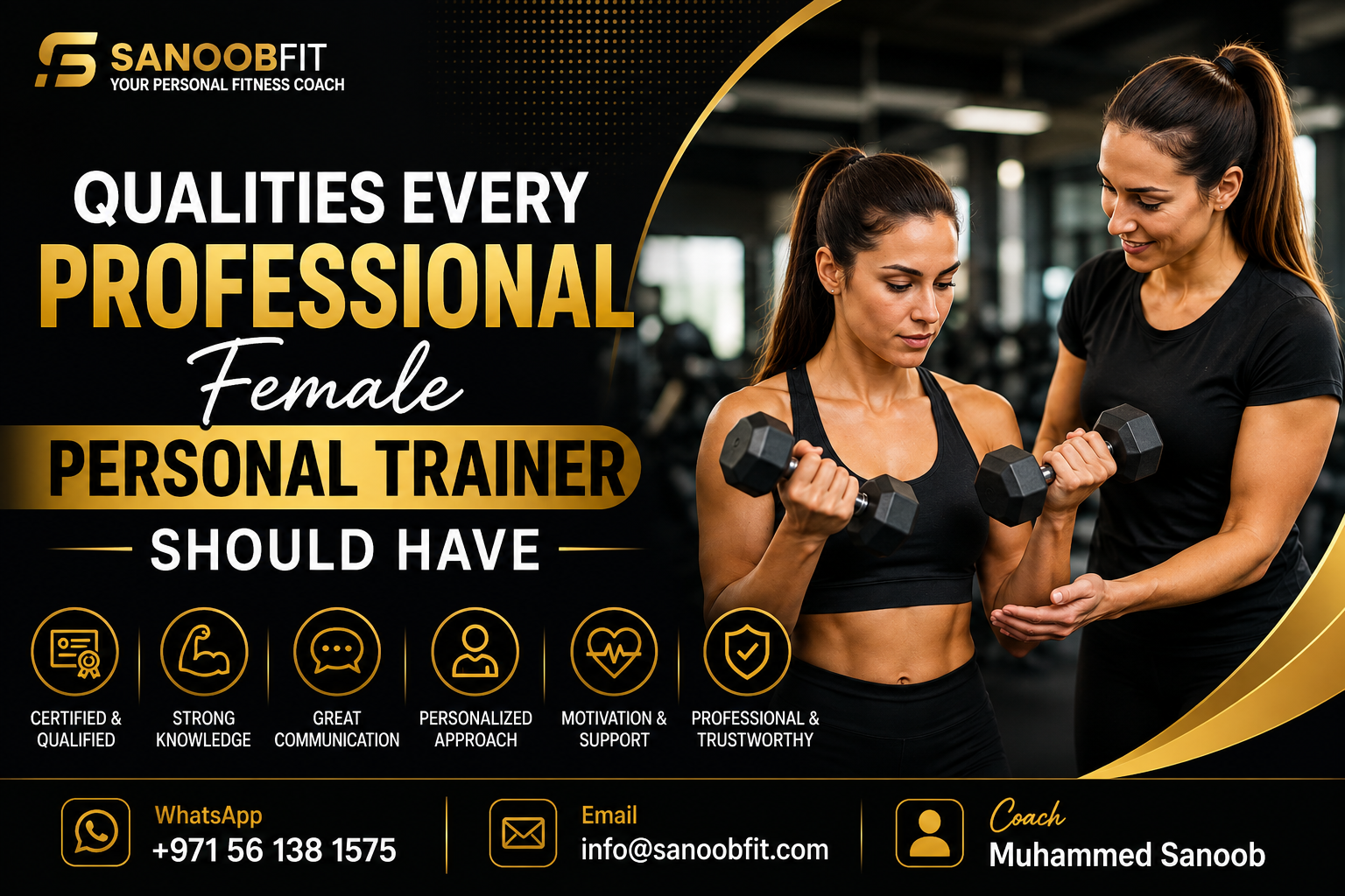 Female Personal Trainer Dubai at Home