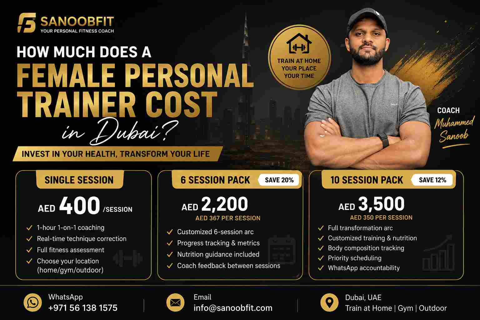 How Much Does a Female Personal Trainer Cost in Dubai